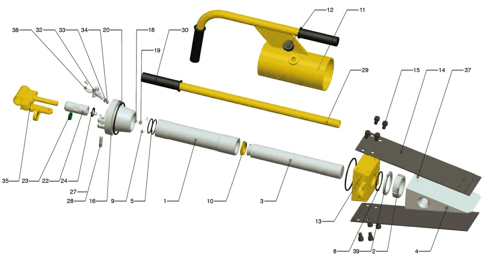Top-Angebot Nordforest Rücklauf-Öffnungsschraube neue Ausführung für hydraulischen Fällkeil