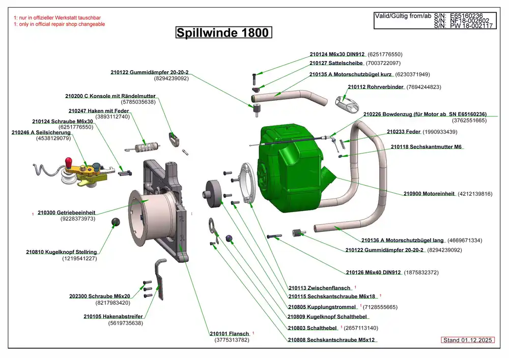 Flansch (Gussplatte) für Spillwinde 1800 Preisknaller
