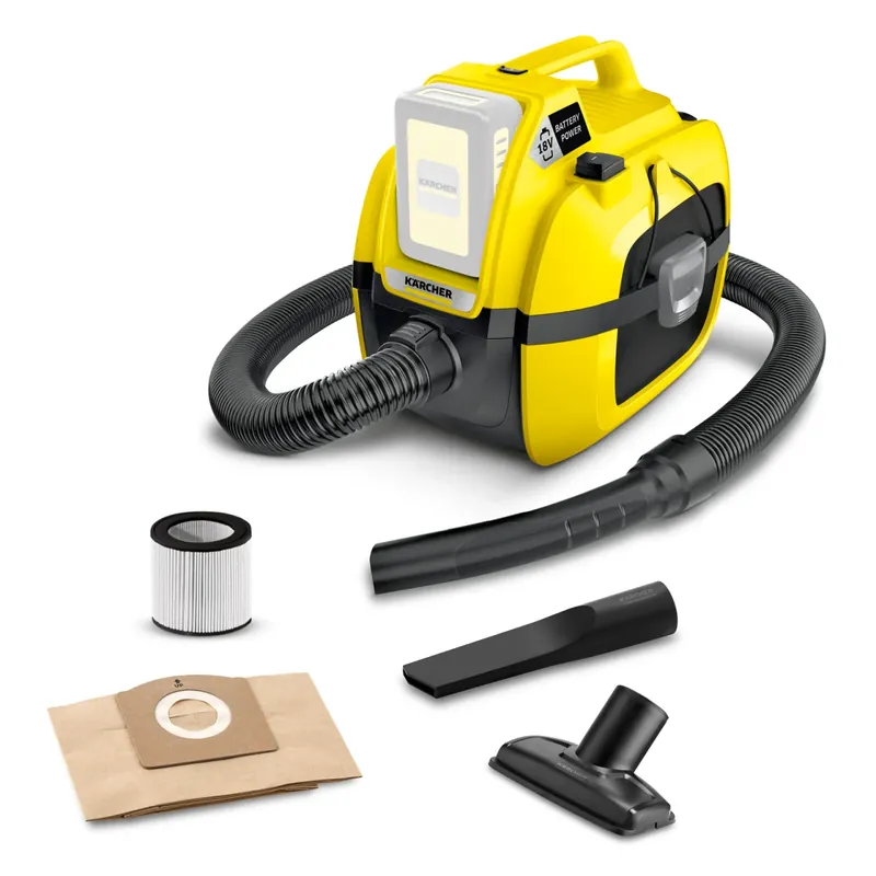 Kärcher Akku-Mehrzwecksauger WD 1 Compact Battery - Grundgerät ohne Akku und Ladegerät Nur Heute