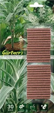 Gärtner‘s Düngestäbchen f. Grün- pflanzen, 1 Pck, 30 St Must-Have