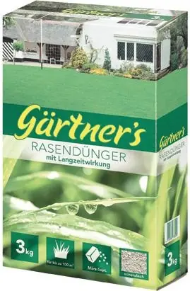 Nur Für Kurze Zeit Gärtner‘s Rasendünger LZW 20+5+8+2, 3 kg