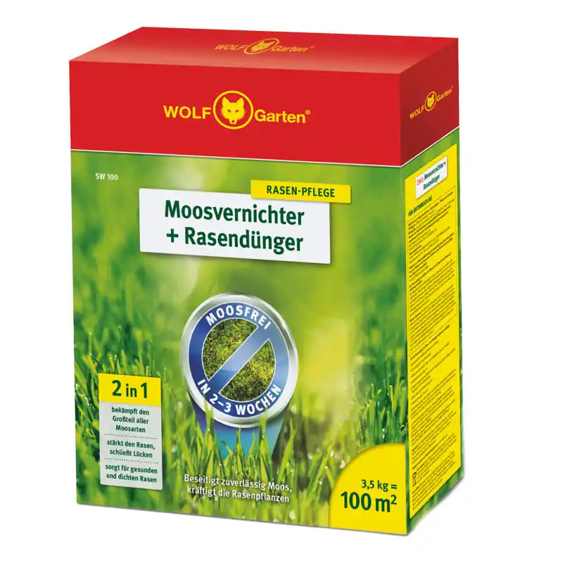 WOLF-Garten 2-in-1 Moosvernichter + Rasendünger SW 100 Angebot