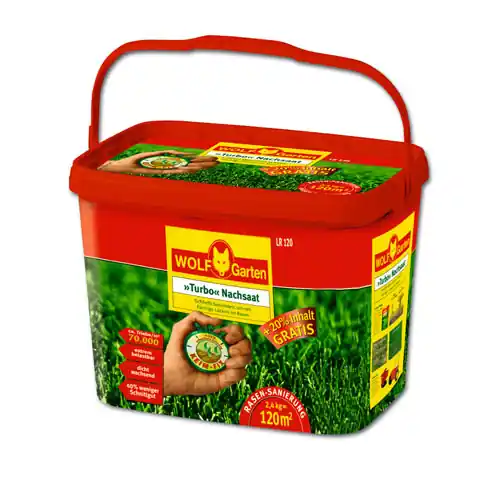 Neu Im Sortiment WOLF-Garten Turbo-Nachsaat LR 120 - 2,4 kg