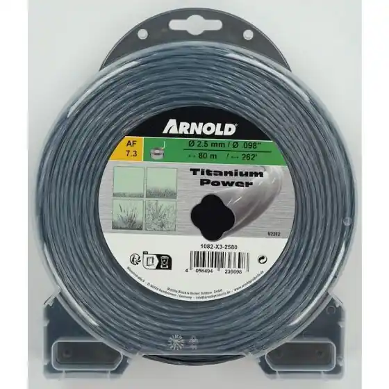 Bestpreis ARNOLD Trimmerfaden Titanium Power Helicoidal 2,5 mm x 80 m