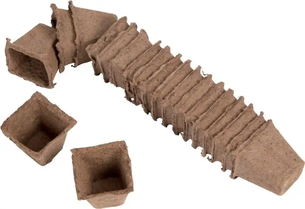floraworld Anzuchttöpfe 6x6cm 20 Stk. Eckig Nur Für Kurze Zeit