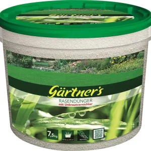 Garantierte Lieferung Gärtner‘s Rasendünger +Unkrautvern.7,5 kg