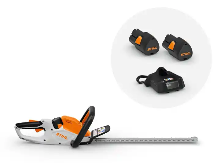 Geprüft STIHL Akku-Heckenschere HSA 40 Set, mit 2x Akku AS 2 und Ladegerät AL 1
