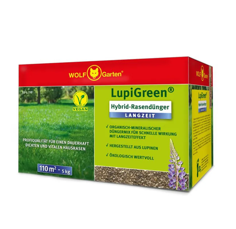 WOLF-Garten "LupiGreen" Hybrid-Rasendünger Langzeit LU-L 110 Preis Gesenkt