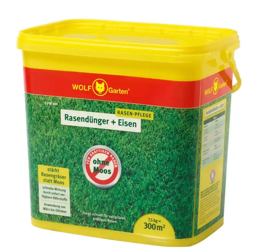 Sonderangebot WOLF-Garten Rasendünger + Eisen L-PM 300, 7,5 kg