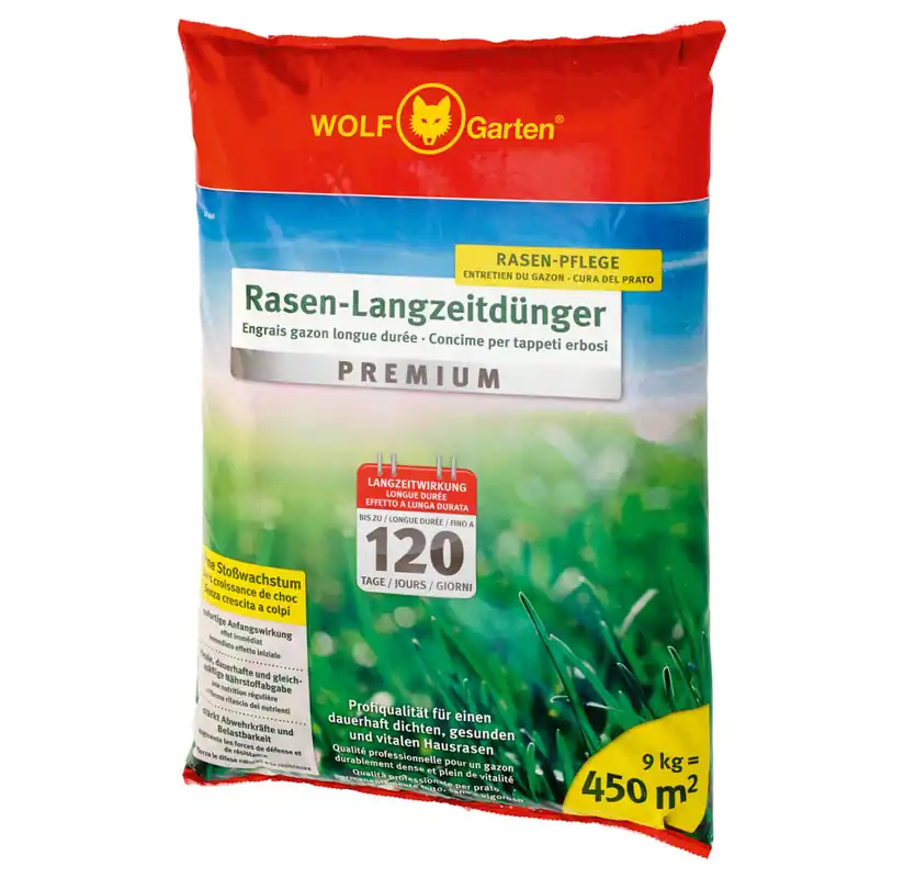 WOLF-Garten Rasen-Langzeitdünger Premium LE 450 für 120 Tage Must-Have