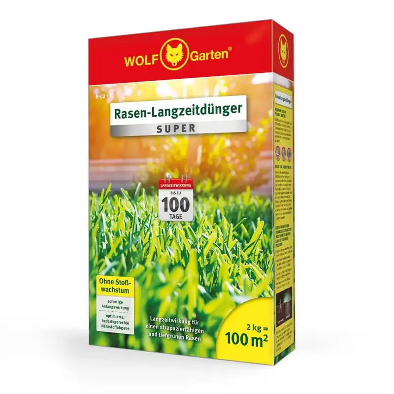 Beliebt WOLF-Garten Rasen-Langzeitdünger SUPER für bis zu 100 Tage R-LD 100