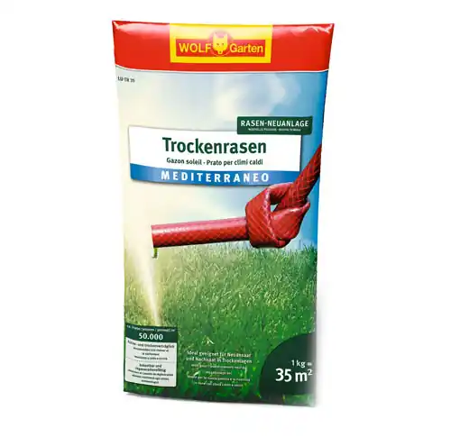 WOLF-Garten Trockenrasen "Mediterraneo" LU-TR 35 (B-Ware) Neu Im Sortiment
