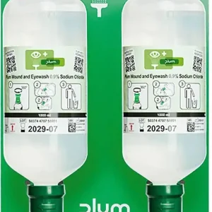 Plum Augenspülstation Maxi, 2 Flaschen, 1000ml, Natriumchloridlösung Sale