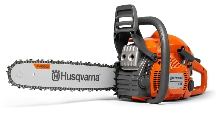 Husqvarna Benzin-Kettensägen 445 Mark II, SP33G .325/1.3, Schienenlänge 38cm Sichere Zahlung
