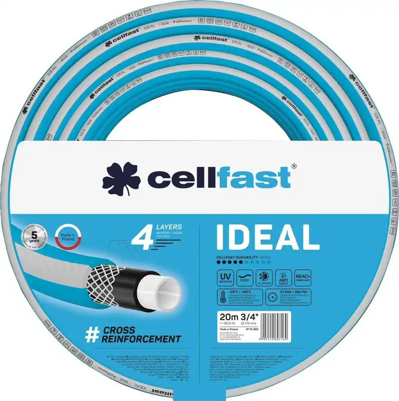 CELLFAST Gartenschlauch IDEAL 3/4" 20 m 4-lagig Rabatt
