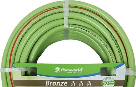 Nur Für Kurze Zeit floraworld Gartenwasserschlauch 19 mm 3/4Z 25 m Bronze Floraworld