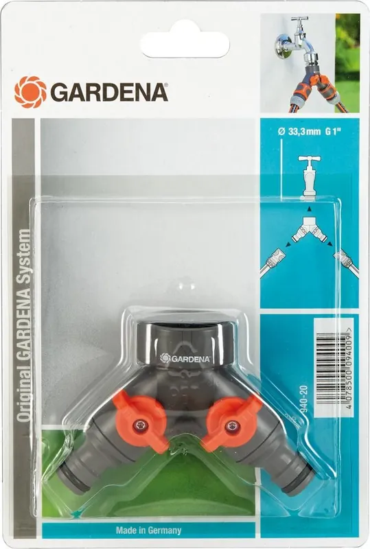 Heißes Angebot Gardena Zwei-Wege-Ventil f. Wh.m.33,3 mm(G 1 )-Gew