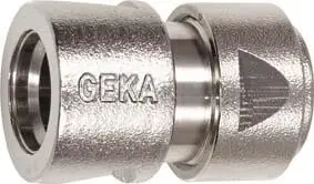 GEKA Schlauchstück 3/4" - 19mm MS Ni m. Spannmutter GEKA plus Stecksystem Preis Gesenkt