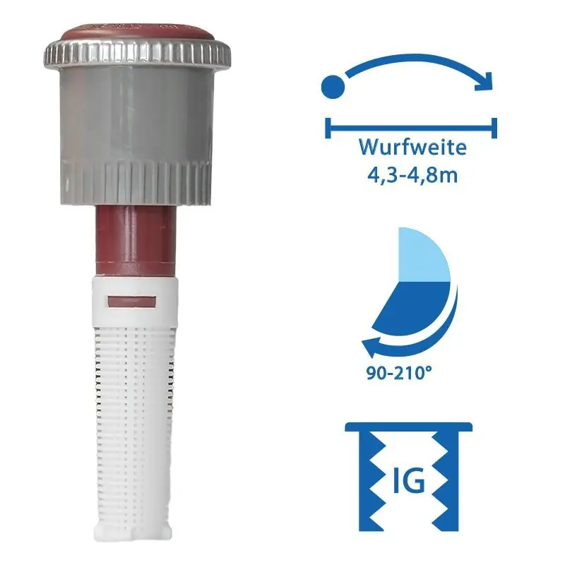 Letzte Chance Hunter Rotatordüse MP-815, 90-210°, grau und kastanienbraun