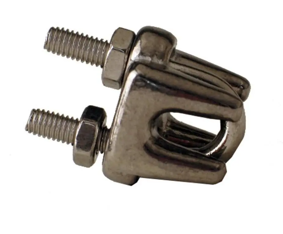 Seilklemme Edelstahl, für 3 mm Drahtseil Echt