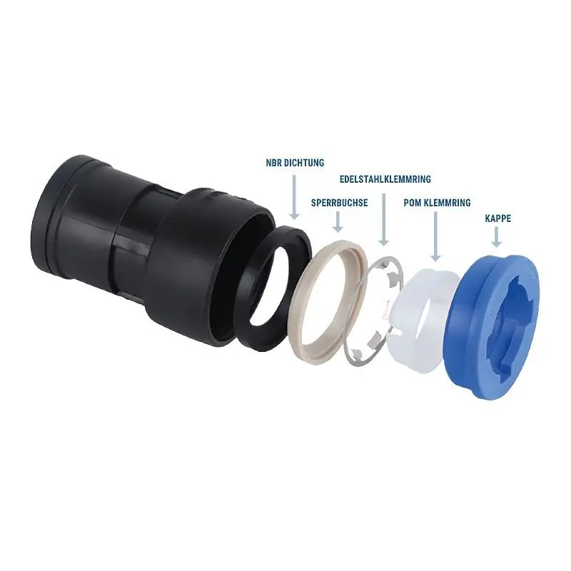 Bestseller Steckfitting PP, esylock T-Stück-Abzweig für Tropfanschluss