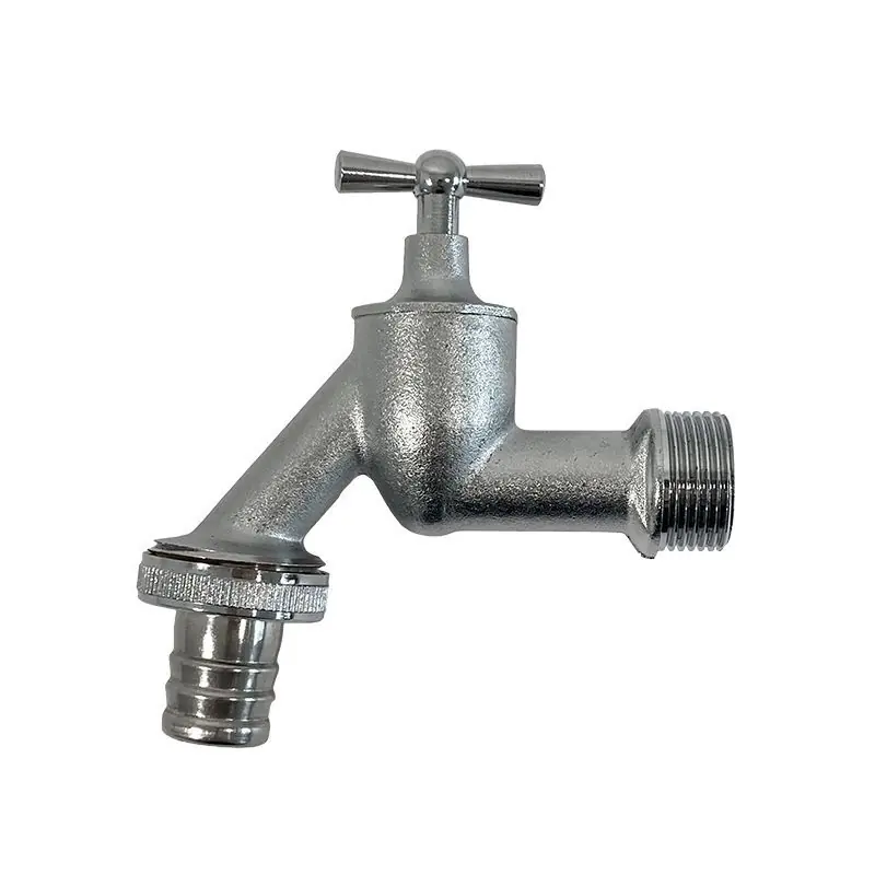 Top-Seller Auslaufventil Antik, Messing matt verchromt, 3/4"
