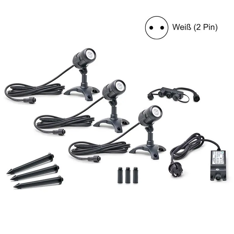 OASE LunAqua Connect S Set 3 weiß, 87506 Echt