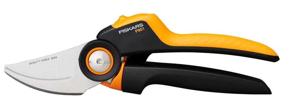 Top-Seller Fiskars Bypass-Gartenschere L P961, X-series PowerGear Schere mit Rollgriff und Edelstahl-Klingen