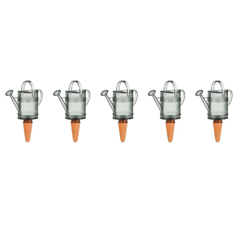 Bestpreis Scheurich Nelly M Wasserspeicher zur Pflanzenbewässerung, 5er Aktions-Set Wasserspender, 0,2l, Grau