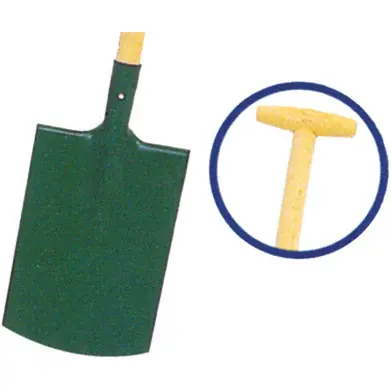Johann Offner Spaten, 180 mm Breite, 280 mm Länge, grün lackiert, mit Dülle, robust, langlebig Begrenztes Angebot