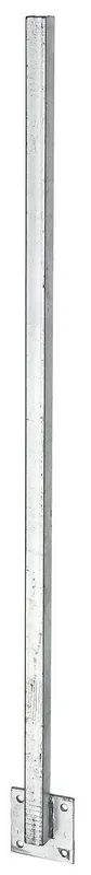 Alberts Universalpfosten, gegen Platte geschweißt, zum Aufschrauben, 30 x 30 mm L 1150 mm Preisreduziert