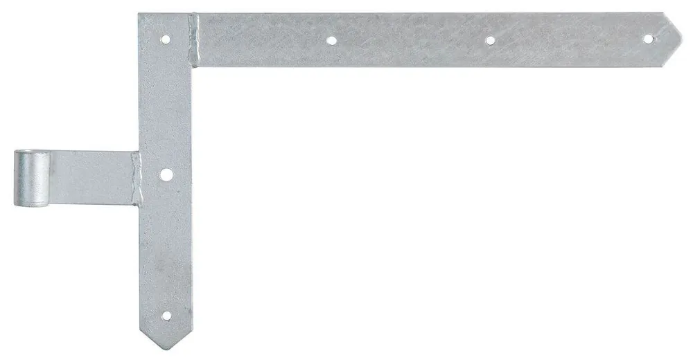 Top-Angebot Alberts Tor-Winkelband für Rahmentore, spitz, oben, feuerverzinkt, 400 mm Länge, 250 mm Höhe, Ø 13 mm