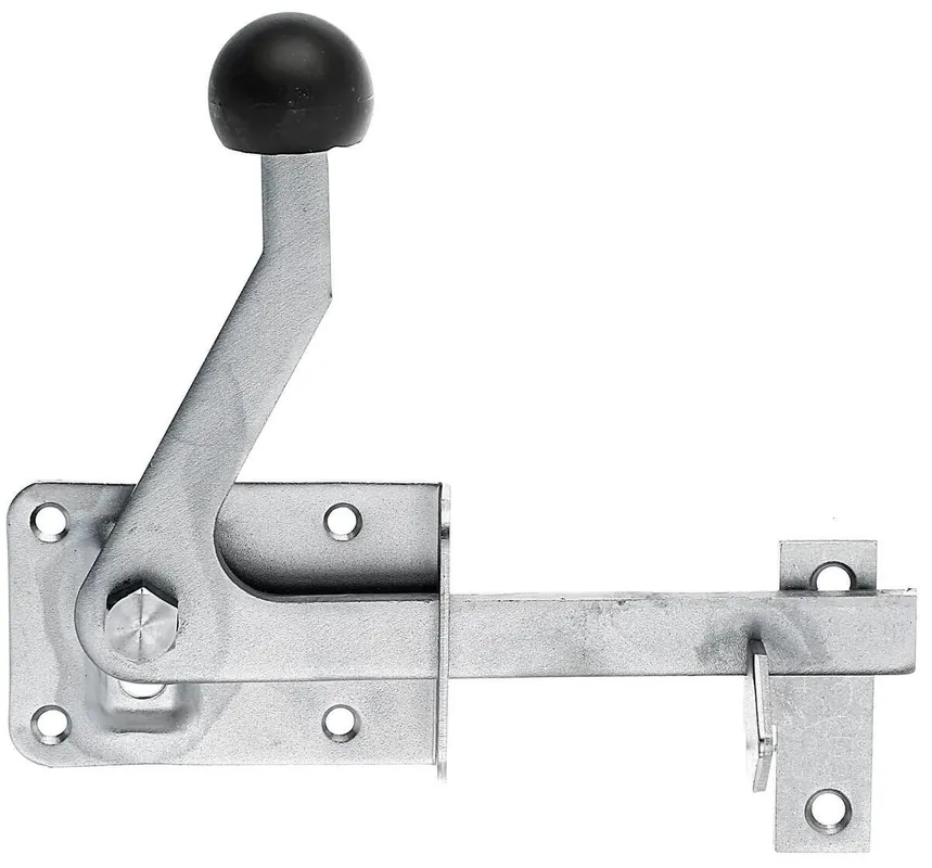 Top-Angebot Alberts Gartentorfalle Edelstahl, kugelgestrahlt, 80 x 55 mm, robustes Torbeschlag, wetterfest