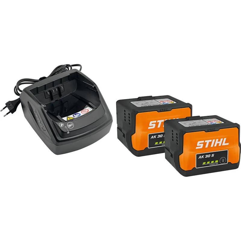 Mega-Angebot STIHL Starter Set mit 2 x AK 30 S + AL 101 – 2 Akkus und Ladegerät für das STIHL AK-System