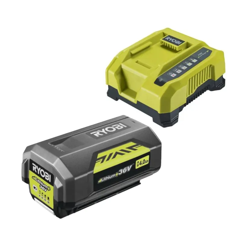 Ryobi Akku-Starterset 36 V, 4,0 Ah, mit Akku & Ladegerät, 6,0 A Ladestrom, RY36BC60A-140 Super-Preis