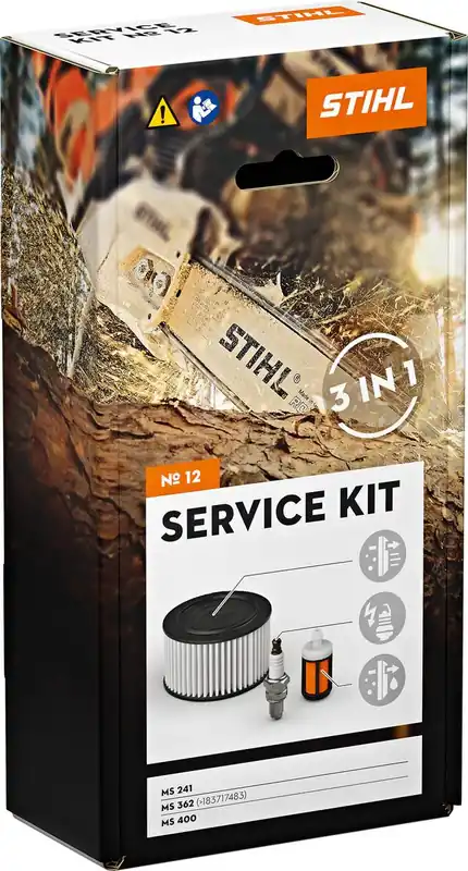 Knallerangebot STIHL Servicekit 12, für STIHL Benzin-Motorsägen MS 362 und MS 400, Kettensäge Wartungsarbeit