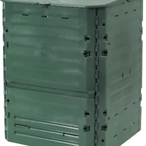 Super-Preis GARANTIA THERMO-KING Komposter grün 400 Liter Komposter Garten Kunststoff