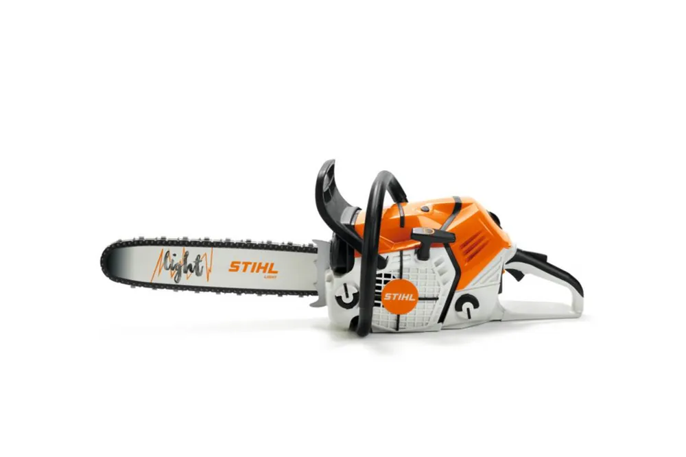Preisknaller STIHL Modellsäge für Kinder, batteriebetriebene Spielzeugsäge, realistisches Spielen mit Geräuschen