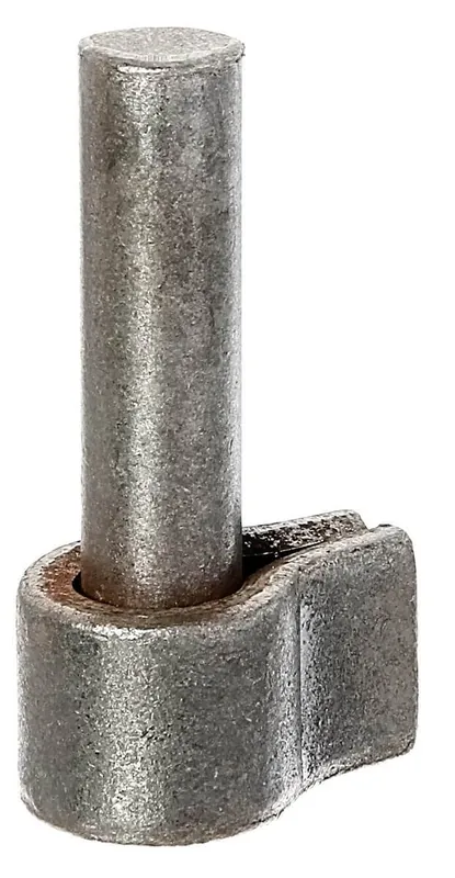 Expressversand Alberts Kloben zum Anschweißen, Stahl roh, Dornmaß 13 mm, hochwertiger Anschweißkloben für Torbau