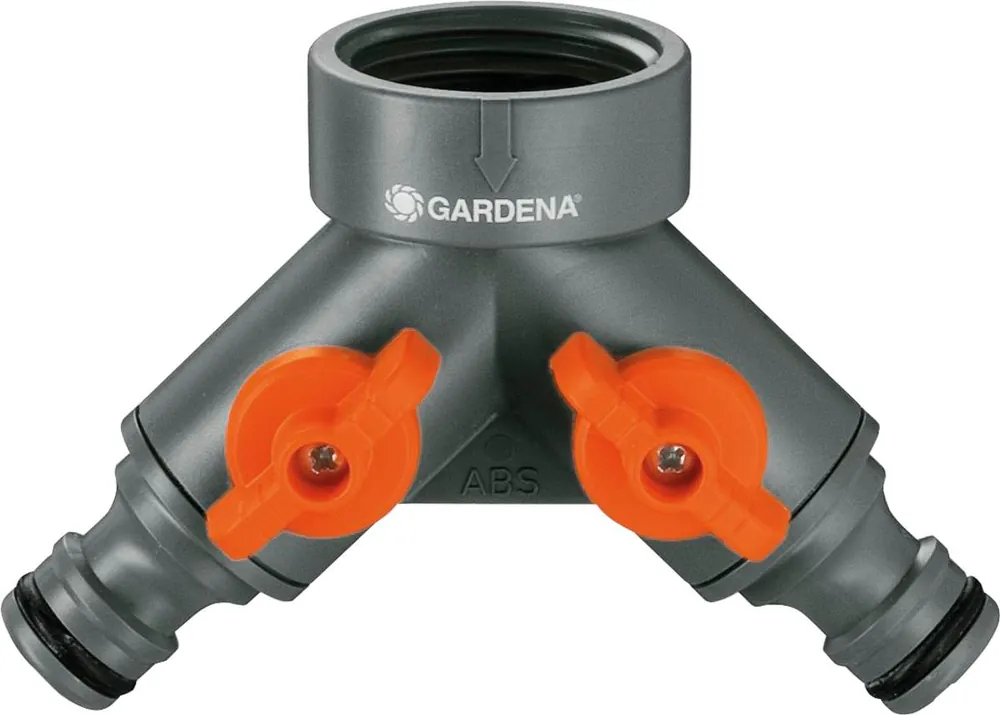 Gardena Zweiwegeventil 33,3 mm G1‘‘‘‘ Gewinde 2-Wege-Ventil Anschluss am Wasserhahn 3 4" Markenprodukt