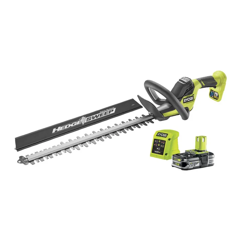 Billig Ryobi Akku-Heckenschere ONE+ 18 V, inkl. 1 x 2,5 Ah Akku, Sägeblattlänge 50 cm, RY18HT50A-0