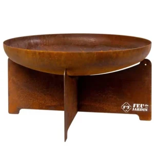 Feu du Jardin Feuerschale X70, 77 x 77 cm, Rost, Stahl, Gartenfeuer, Feuerstelle Billig