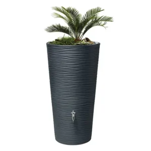 Nur Heute GARANTIA 2in1 Regenspeicher NATURA, 210 Liter, graphite grey , mit Pflanzschale, Regenwasserbehälter