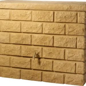 GARANTIA Wandtank ROCKY, 400 Liter, sandstone, Deko-Regenspeicher, witterungsbeständig Highlight