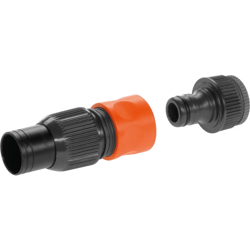 GARDENA Pumpen-Anschlusssatz, 19 mm Schlauch, 33,3 mm Außengewinde, Profi-System, erhöhter Wasserdurchfluss, inkl Hahnstück, Schlauchstück Knallerangebot
