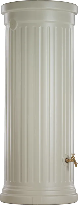 Markenware GARANTIA Säulentank, 330 Liter, sandbeige, Säulen-Optik, Regenspeicher, witterungsbeständig