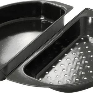 Outdoorchef 2-teiliges Halbmond Kochset für 480 570er Grillmodelle, aus Metall, porzellanemailliert Preisreduziert