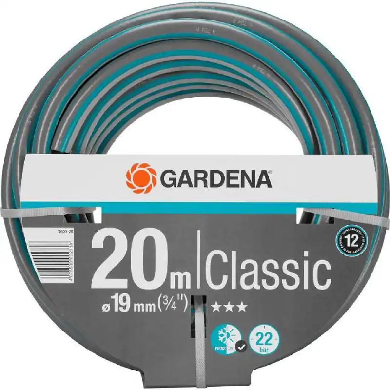 Geprüft Gardena Classic Schlauch, UV-, druck- & formbeständig, Ø 19 mm Gartenschlauch, Wasserschlauch, 20 m
