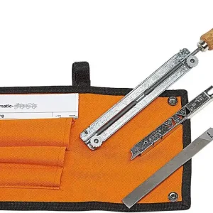 Schnäppchen STIHL Schärfset 3 8"-Kette, Tasche mit Feilenhalter, Rundfeile, Flachfeile und Feilanleitung, Set