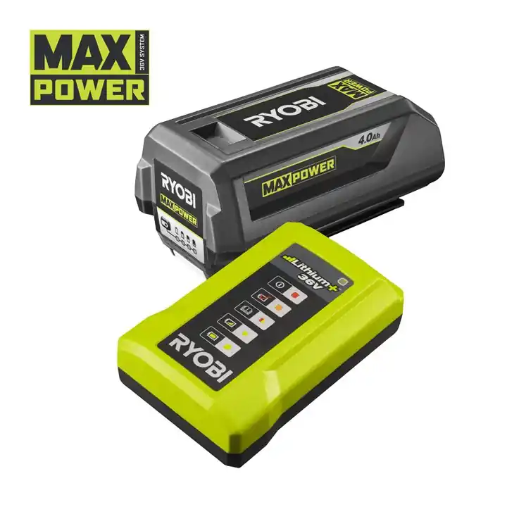 Geprüft RYOBI Akku-Starterset MAX POWER 36 V, inklusive 1x4,0 Ah Akku + Ladegerät, RY36BK17B-140